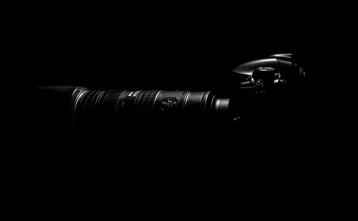 dark camera with harsh lighting